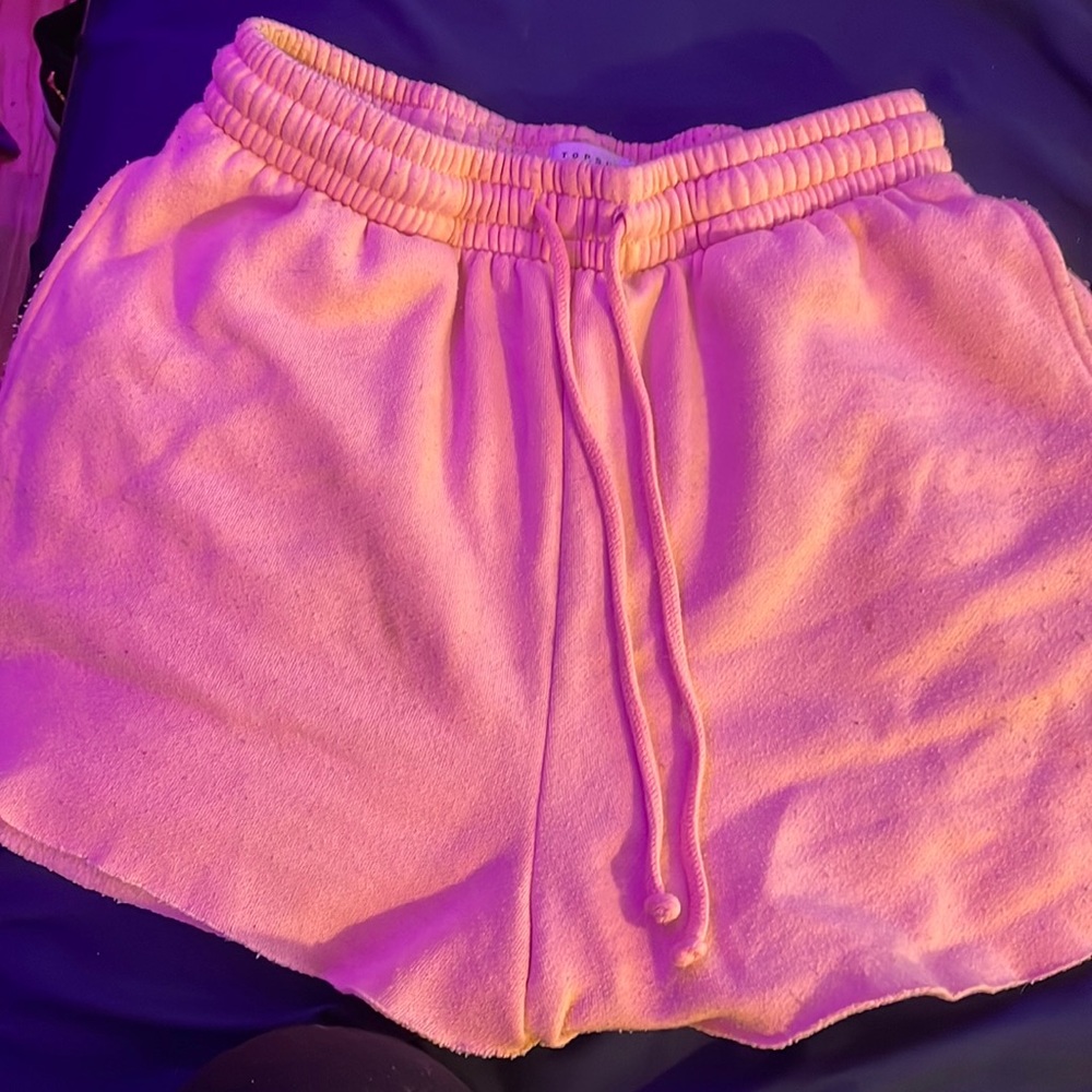 Top shop pink shorts, bought and took off the tags but never wore again